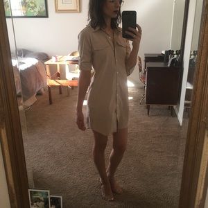 Petite Theory Shirt Dress